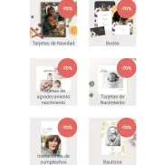 Descuento del 70% en tarjetas personalizadas a tu gusto
