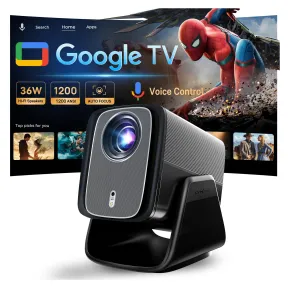Proyector Portátil 4K Google TV, 1200 ANSI, Dolby Audio 36W