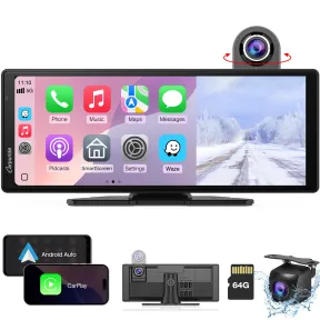 Pantalla 10'' 4K Carpuride W904 con CarPlay, Android Auto y Dash CAM
