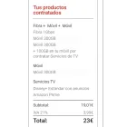 Fibra 1 Gb + 2 líneas 300 GB: 20€ con Prime y Disney gratis