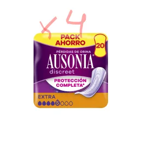 Ausonia Discreet Extra 20 compresas: 4 packs a 4,19 €/pack