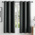Deconovo: 2 cortinas opacas térmicas gris oscuro 106x114 cm
