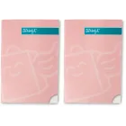 Mr. Wonderful: 2 libretas A5 rosas de rayas, 48 páginas
