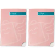 Mr. Wonderful: 2 libretas A5 rosas de rayas, 48 páginas