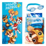 Set Infantil de Toalla y Gafas de Natación Patrulla Canina