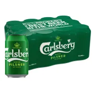 Cerveza Carlsberg Rubia Lager: Pack 12 Latas de 33 cl