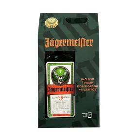 Jägermeister All Together Pack 1750 ml con dispensador y vasos