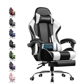 GTPLAYER Silla Gaming Ergonómica con Masaje y Reposapiés