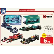 Coches F1 de metal a escala 1:43 por 6,90 € la unidad
