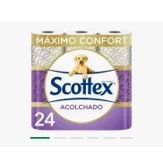 2x1 Scottex Acolchado 3 capas: 48 rollos a 0,27 €/rollo
