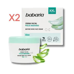 Babaria Crema Antiarrugas con Aloe Vera 125 ml x2