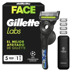 GilletteLabs UEFA: maquinilla de afeitar con 5 recambios