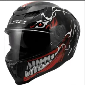 Casco LS2 FF807 Dragon FC Incubus Blanco Rojo M-XXL
