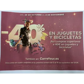 Juguetes y bicicletas Carrefour: 40% de descuento