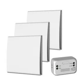 Pack QWINERN: 3 interruptores inalámbricos y receptor