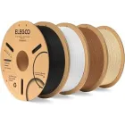 ELEGOO PLA 1.75 mm 4 kg: Negro, Blanco, Marrón y Beige
