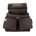 STANLEY Bolsa portaherramientas de cuero con 4 bolsillos
