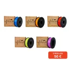5 filamentos Filex3D de 1 kg por 50 € con envío gratis: elige los colores que quieras