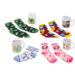 Tazas y calcetines de dibujos a juego por menos de 9 €