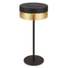 BRILONER Lámpara de mesa LED sin cable IP44 táctil
