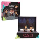 El Juego del Calamar: escena final con figuras y escenario