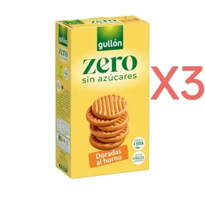 Gullón Dorada al Horno sin Azúcar 330 g | Pack de 3