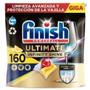 Cápsulas Finish Powerball Ultimate Infinity Shine 160x