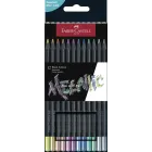 Faber-Castell Black Edition: set de 12 lápices metálicos