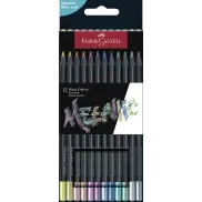 Faber-Castell Black Edition: set de 12 lápices metálicos