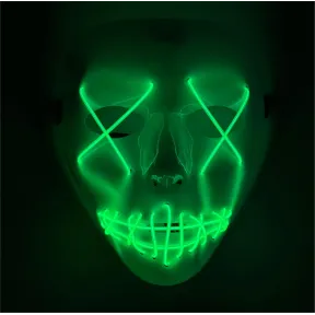 Máscara LED Purge para Halloween con iluminación regulable