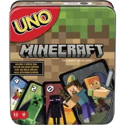 UNO Minecraft de Mattel Games: Juego de Cartas en Lata
