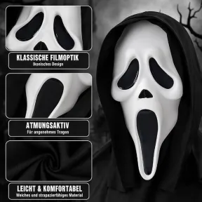 Máscara para Halloween aterradora
