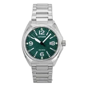 Citizen Eco-Drive AW1571-76X acero, esfera verde y 100 m