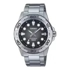 Casio MTD-140D-1AV: Reloj de hombre de acero con esfera negra