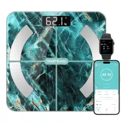 Báscula digital Bluetooth con app, grasa corporal e IMC