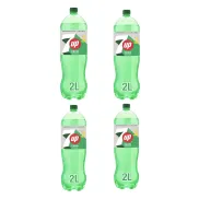 7 UP Zero lima y limón sin azúcar: 4 botellas de 2 litros