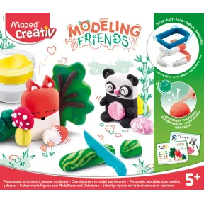 Maped: Kit de Manualidades Panda y Zorro con Masa para Niños