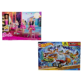 Calendario de Adviento de Barbie y Hot Wheels