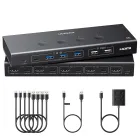 UGREEN Switch KVM HDMI 4K 60Hz, 4 entradas y 1 salida, 4 PCs
