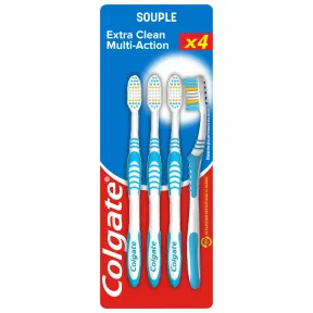 Pack de 4 cepillos Colgate Multiacción Flexible