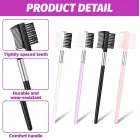 Set de 4 peines de doble punta para cejas y pestañas