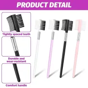 Set de 4 peines de doble punta para cejas y pestañas