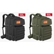 Mochila Impermeable 50L de Nylon para Senderismo y Camping