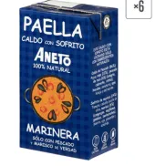 Caldo para Paella de Pescado y Marisco - Pack 6x1L
