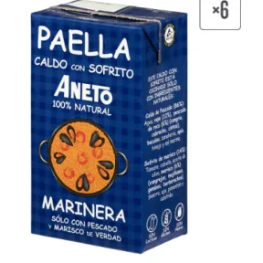 Caldo para Paella de Pescado y Marisco - Pack 6x1L