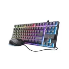 Pack Gaming Trust GXT798: teclado y ratón negros