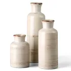 Set de 3 Jarrones Rústicos de Cerámica Decorativos