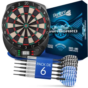 Diana electrónica inalámbrica DartPro con 6 dardos