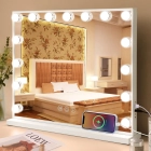 Espejo de Maquillaje con Luz y Control Táctil USB