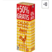 ANETO Caldo natural de pollo, pescado o verduras 15 L